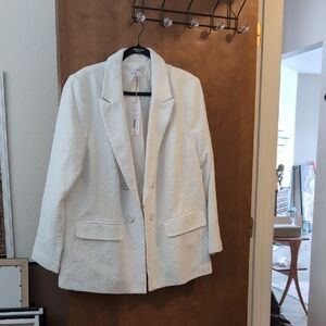 Liz Clairborne 22w Women's whate blazer